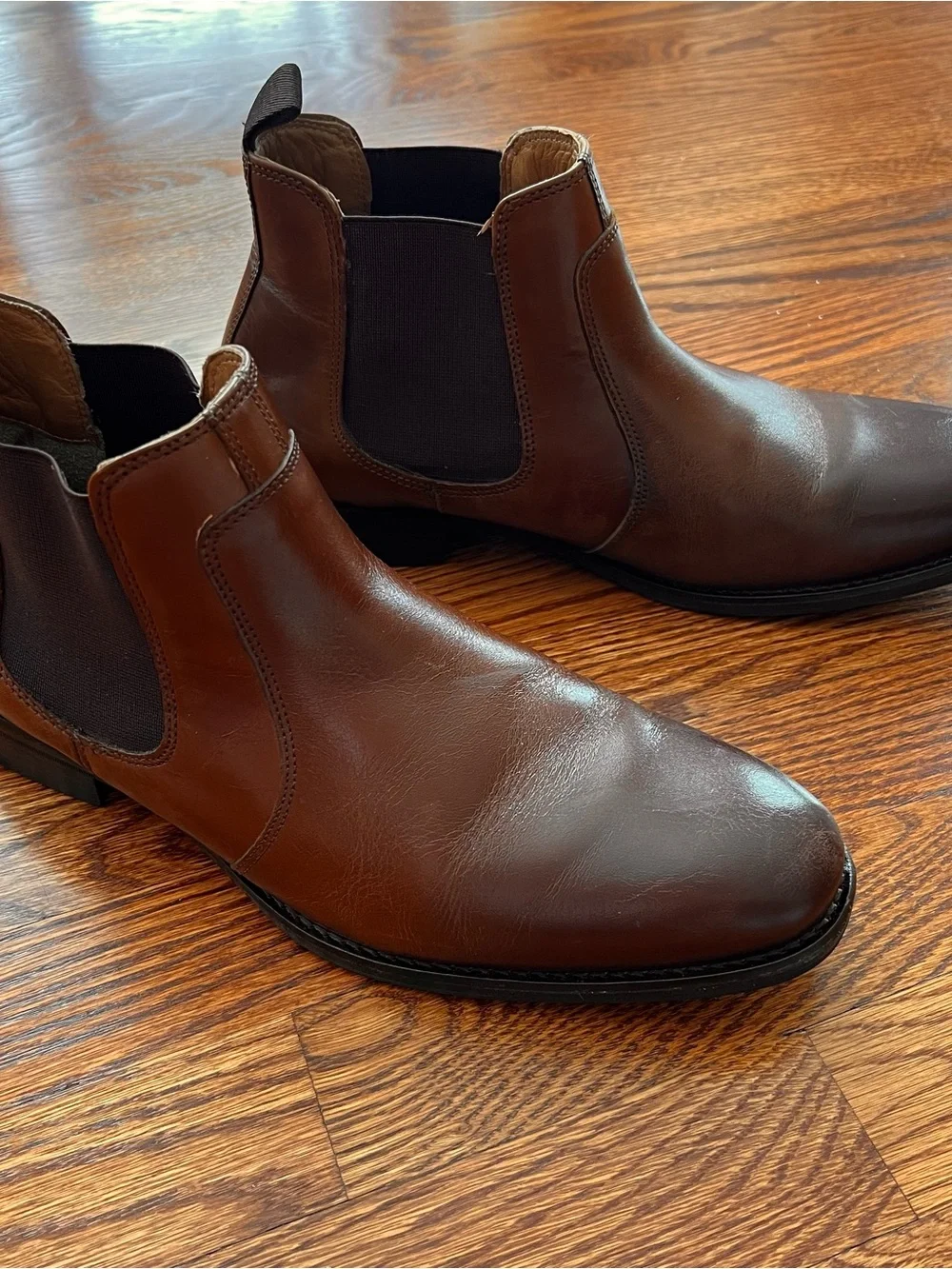 Johnston & Murphy Chelsea Ankle Boots Men’s 10.5 M Full Grain Leather 20-4212
